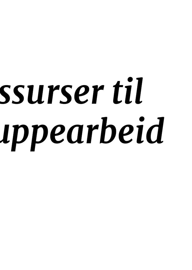 Lederressurs til opplegg rundt boka Vendepunkt