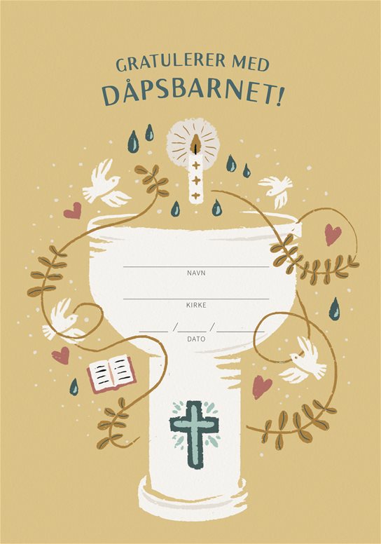 Gratulerer med dåpsbarnet! (bm)