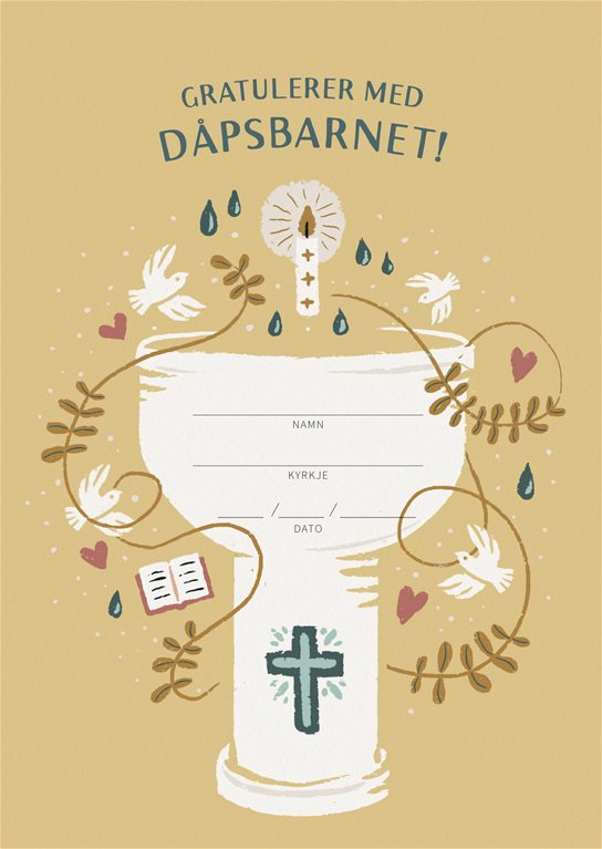 Gratulerer med dåpsbarnet! (nyn)
