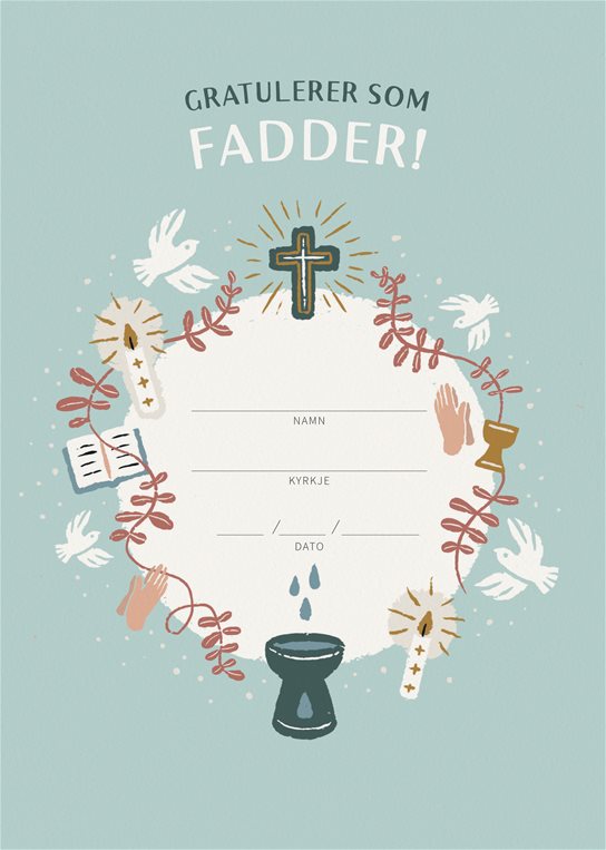 Gratulerer som fadder! (nyn)