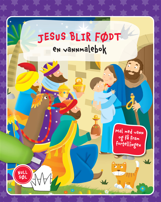 Jesus blir født En vannmalebok
