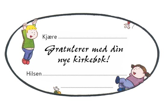 Min kirkebok 4 og 6 Navnelapp (bm)